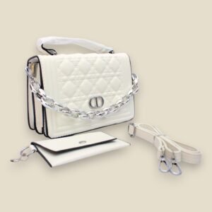 white blink crossbody bag
