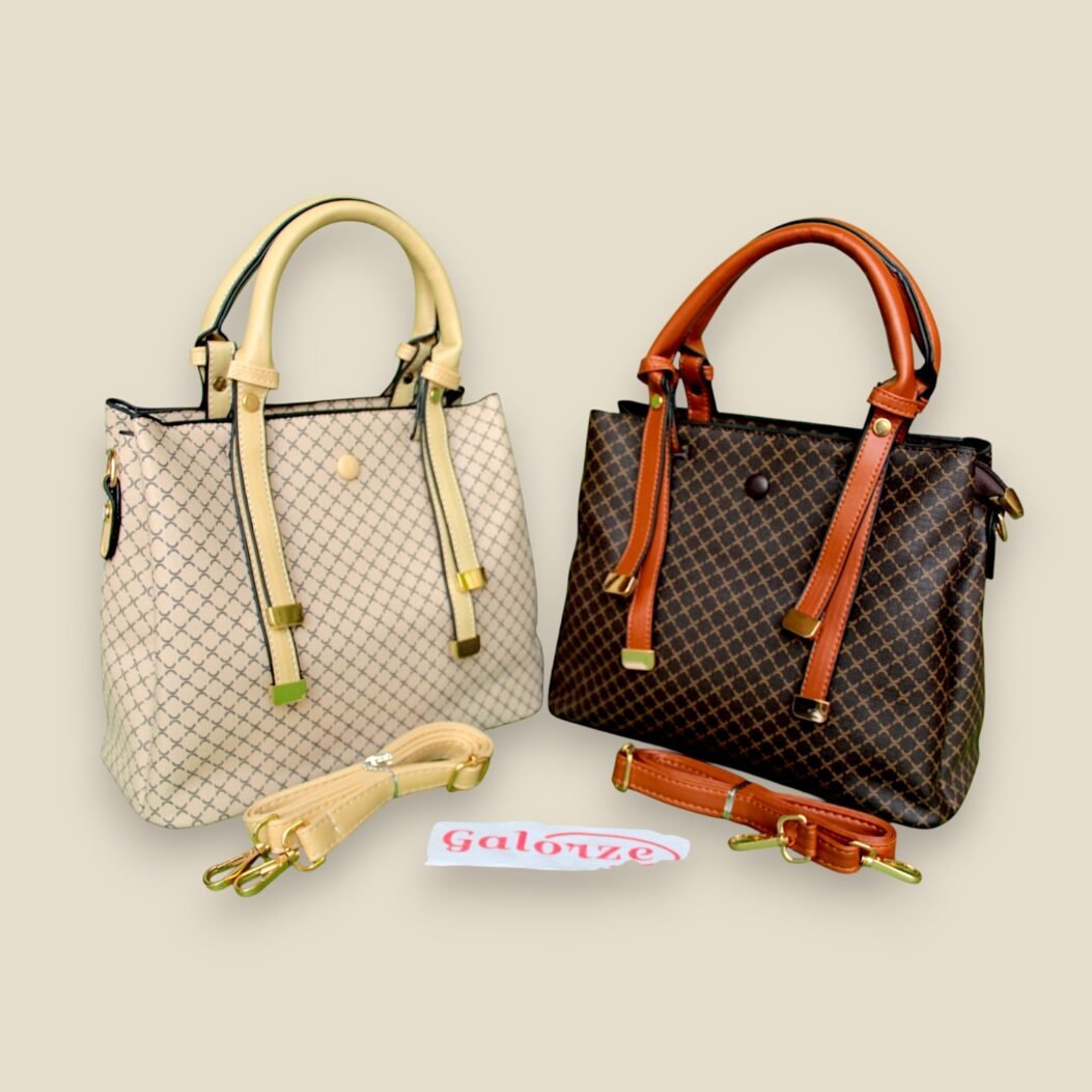women off-white check design Handbag - Image 2