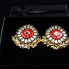 kundan antique earrings