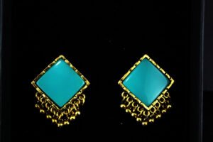 blue antique earrings