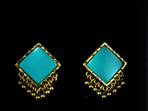 blue antique earrings