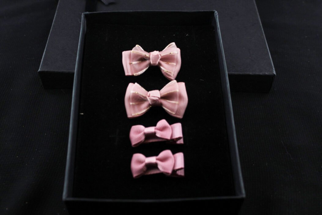 4 in 1 hair clips for girls(pink)