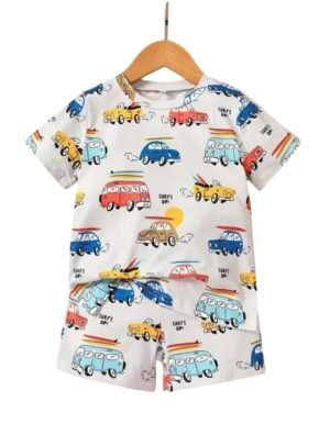 Boys Half Sleeves 2 Piece Suit
