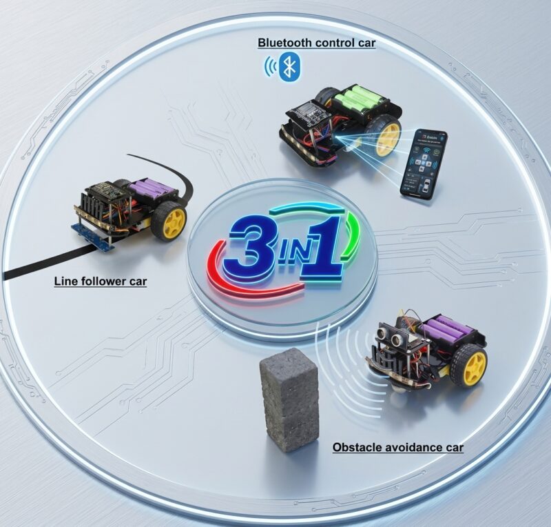 3-IN-1 SMART CARS ROBOTICS KIT