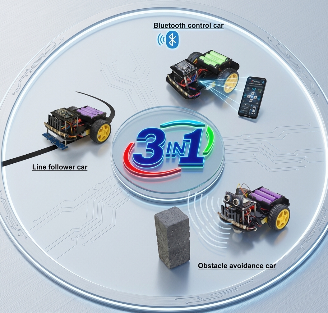 3-IN-1 SMART CARS ROBOTICS KIT