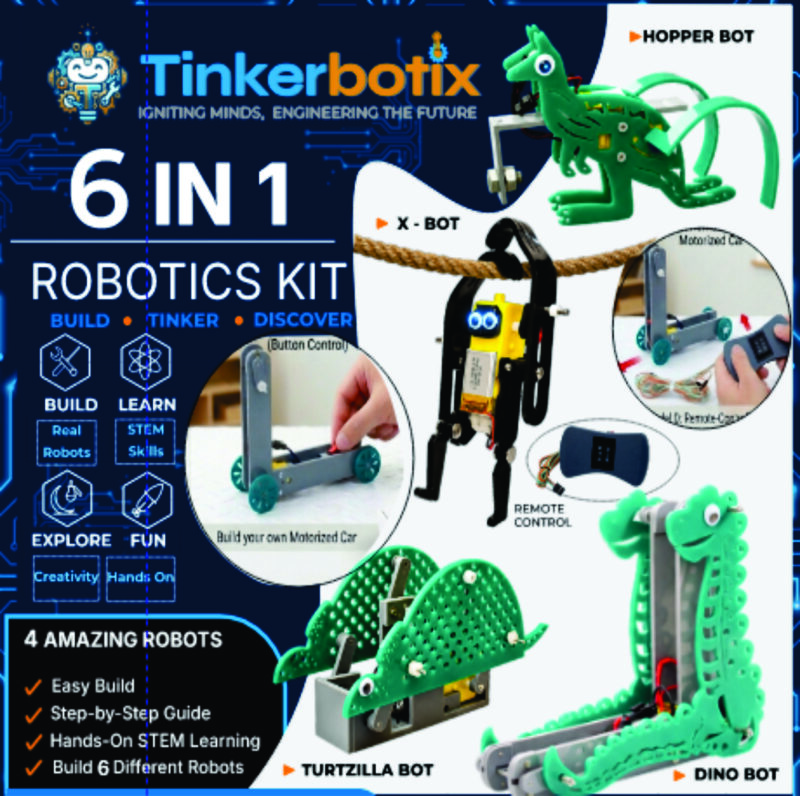 6 IN 1 Mechanicall ROBOTICS KIT